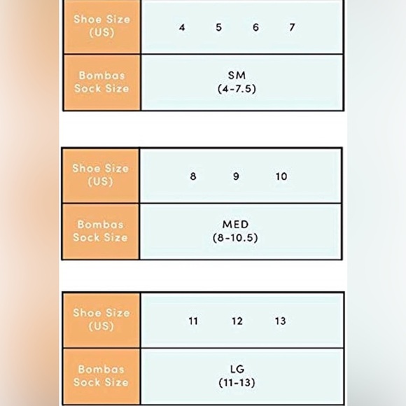 Bombas Kids Crew Socks – 4 Pair Bundle – Size X-Small – NWT - Picture 7 of 7